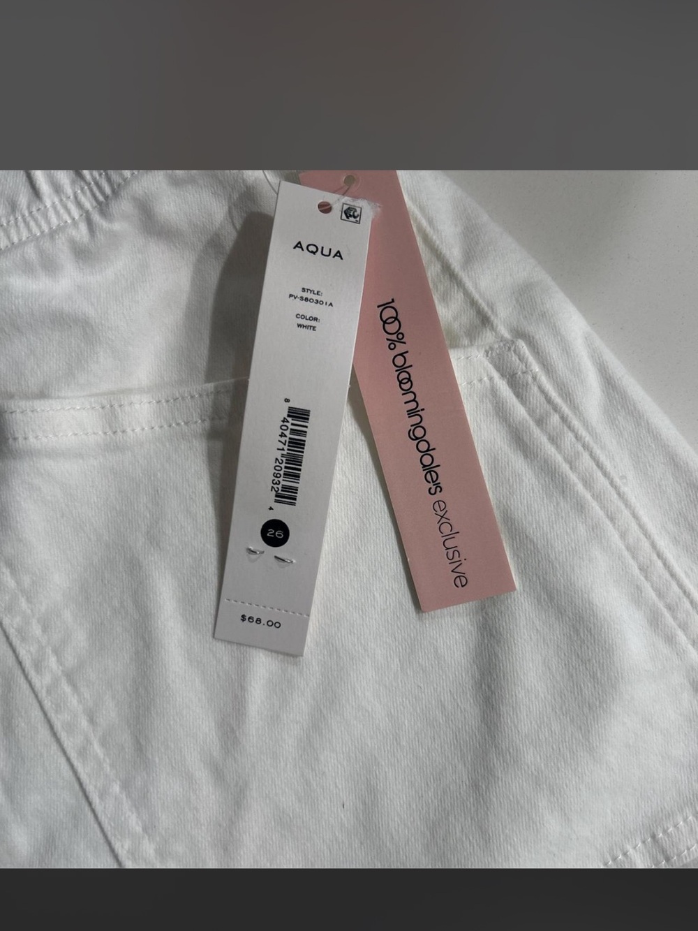 Aqua White Women’s Shorts Bloomingdale’s exclusive - Picture 3 of 10
